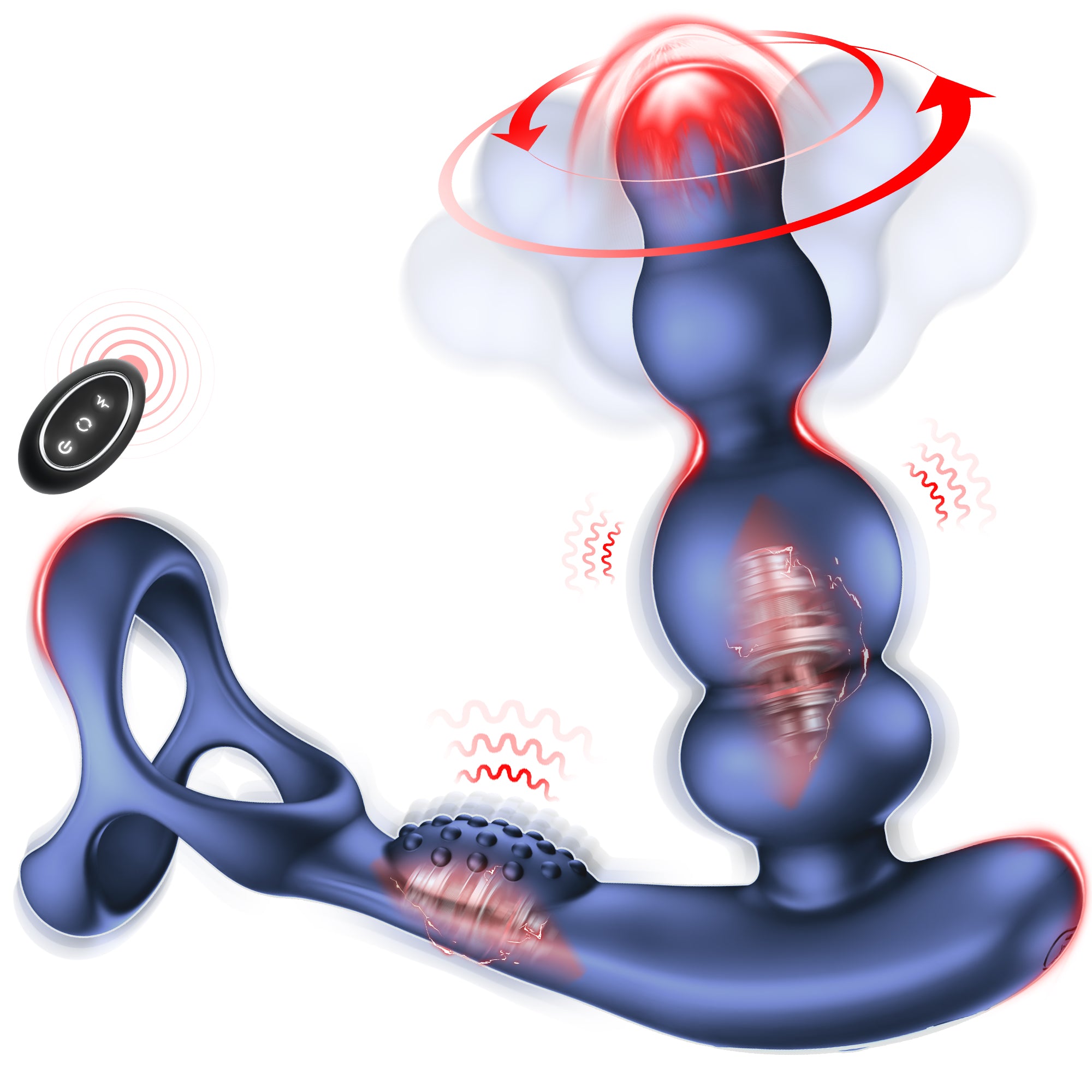 Prostate Massager Anal Vibrator for Men,KERERO Anal Toys with 10 Vibra Prostate Massager Anal Vibrator for Men,KERERO Anal Toys with 10 Vibra