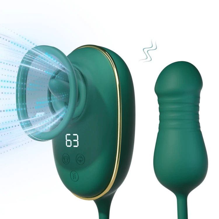 sucking thrusting vibrator Wireless Remote Wearable Automatic Thrusting Vibrator Dildo G Spot Cli –  Honeyloveyou main image 1