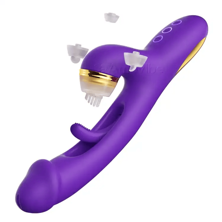 KERERO Female Sex Toys Dildo Vibrators with 7 Vibrating & Flapping Pat KERERO Female Sex Toys Dildo Vibrators with 7 Vibrating & Flapping Pat