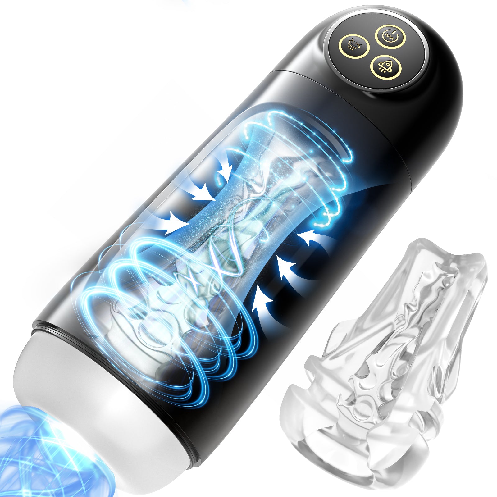 KERERO Male Masturbator Sex Toys for Men, Male Sex Toys with 10 Suckin KERERO Male Masturbator Sex Toys for Men, Male Sex Toys with 10 Suckin