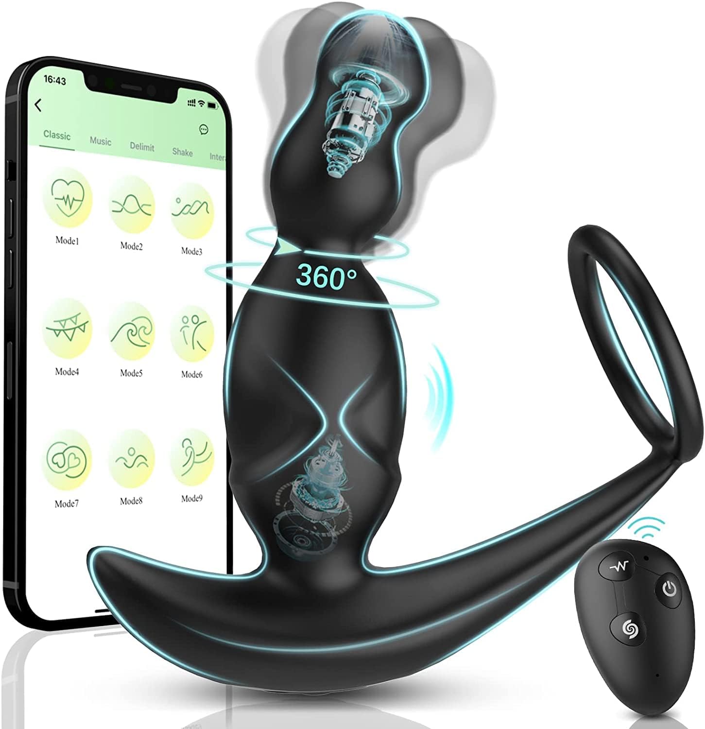 KERERO 5 in 1 360 Rotating Anal Adult Toys KERERO 5 in 1 360 Rotating Anal Adult Toys