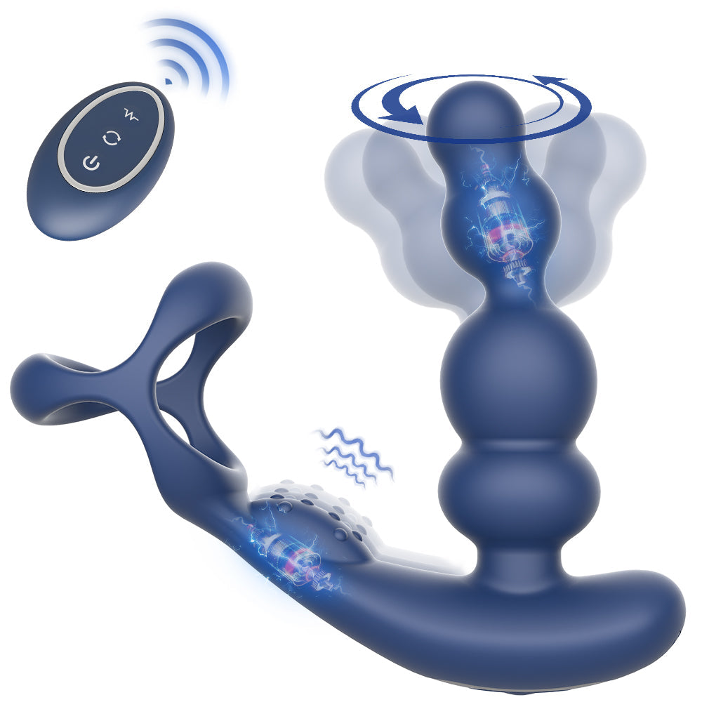 KERERO Anal Toys with 10 Vibrating & 3 Rotation Settings KERERO Anal Toys with 10 Vibrating & 3 Rotation Settings