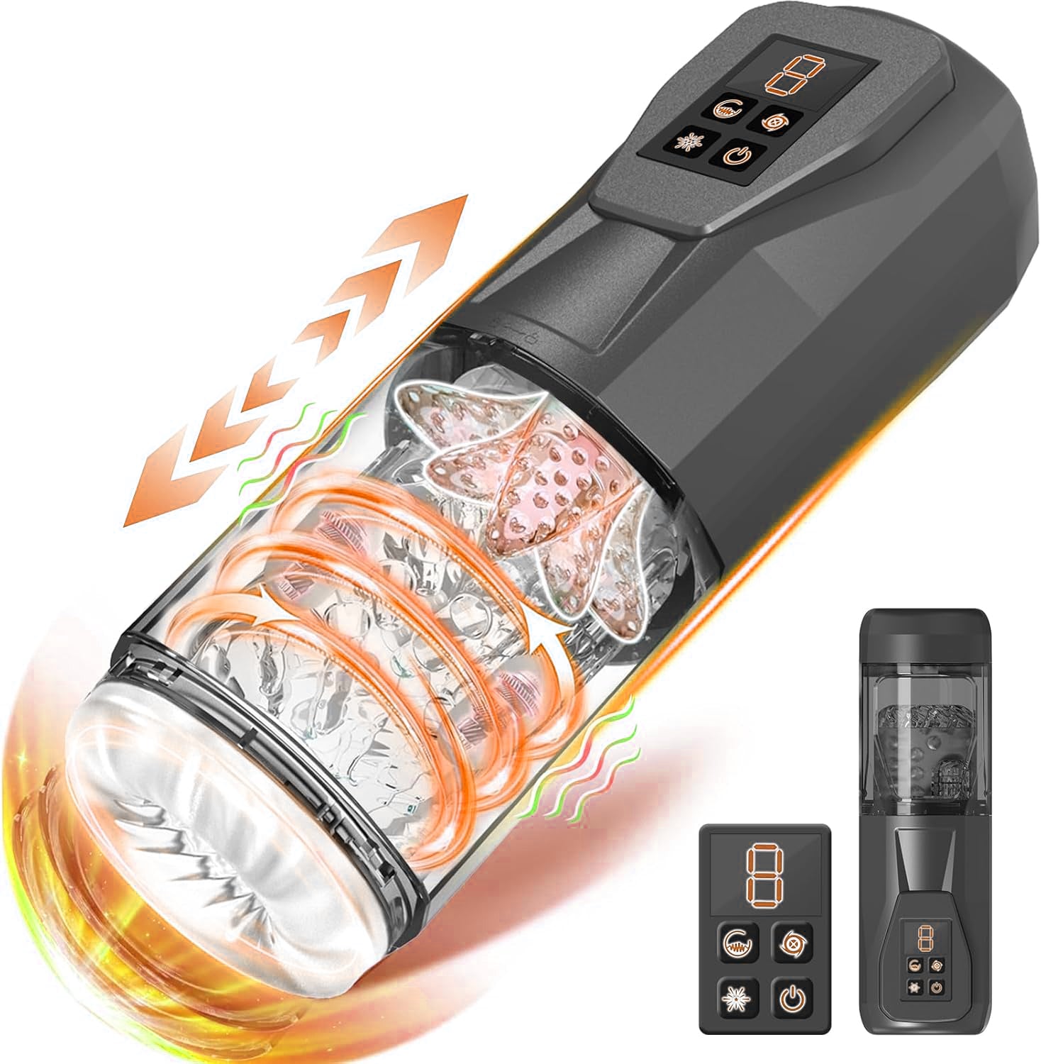 KERERO Automatic Male Masturbator with 7 Vibrating & Rotating & Thrust KERERO Automatic Male Masturbator with 7 Vibrating & Rotating & Thrust