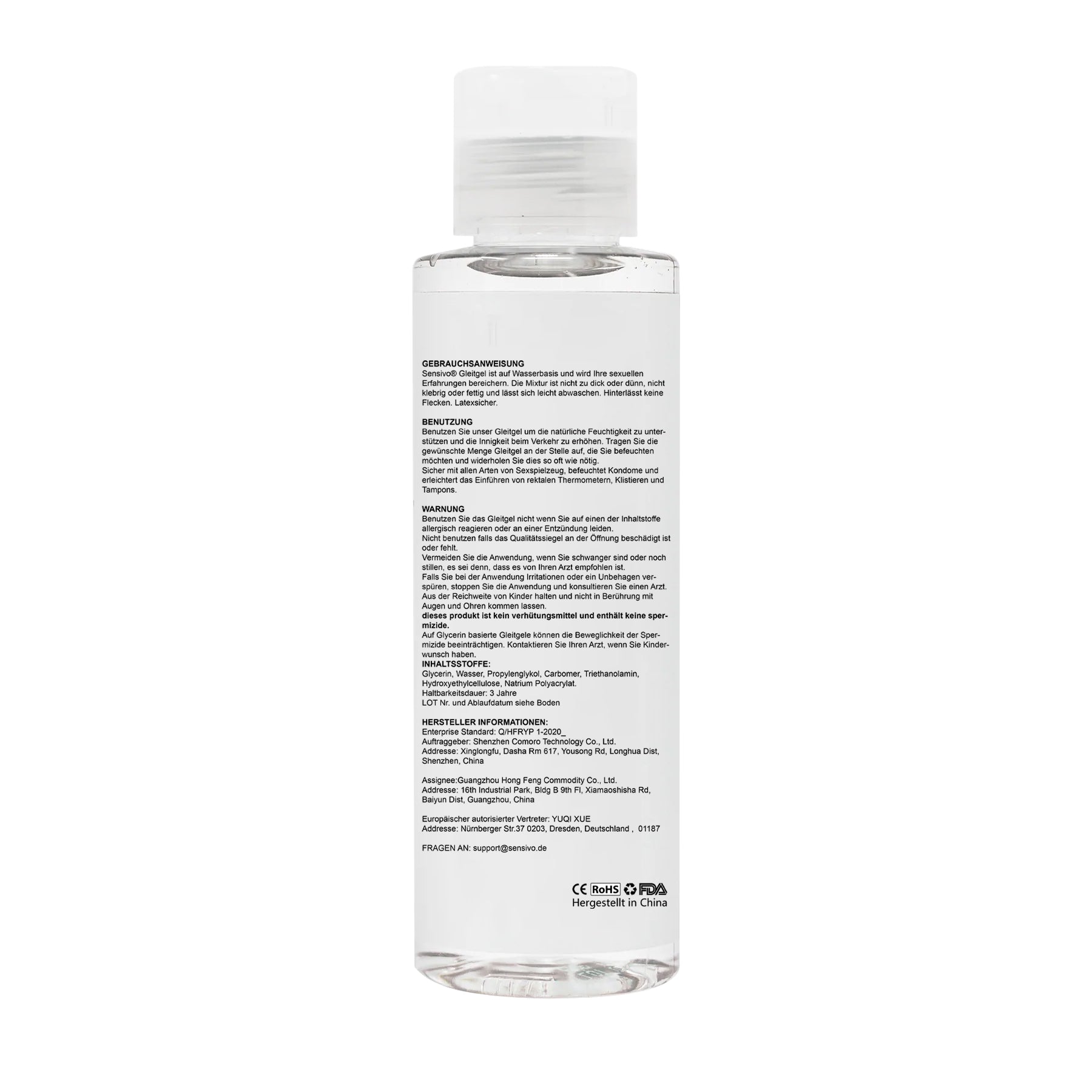 Sensivo - Water-based Lubricant (10 Fl Oz & 300ML)