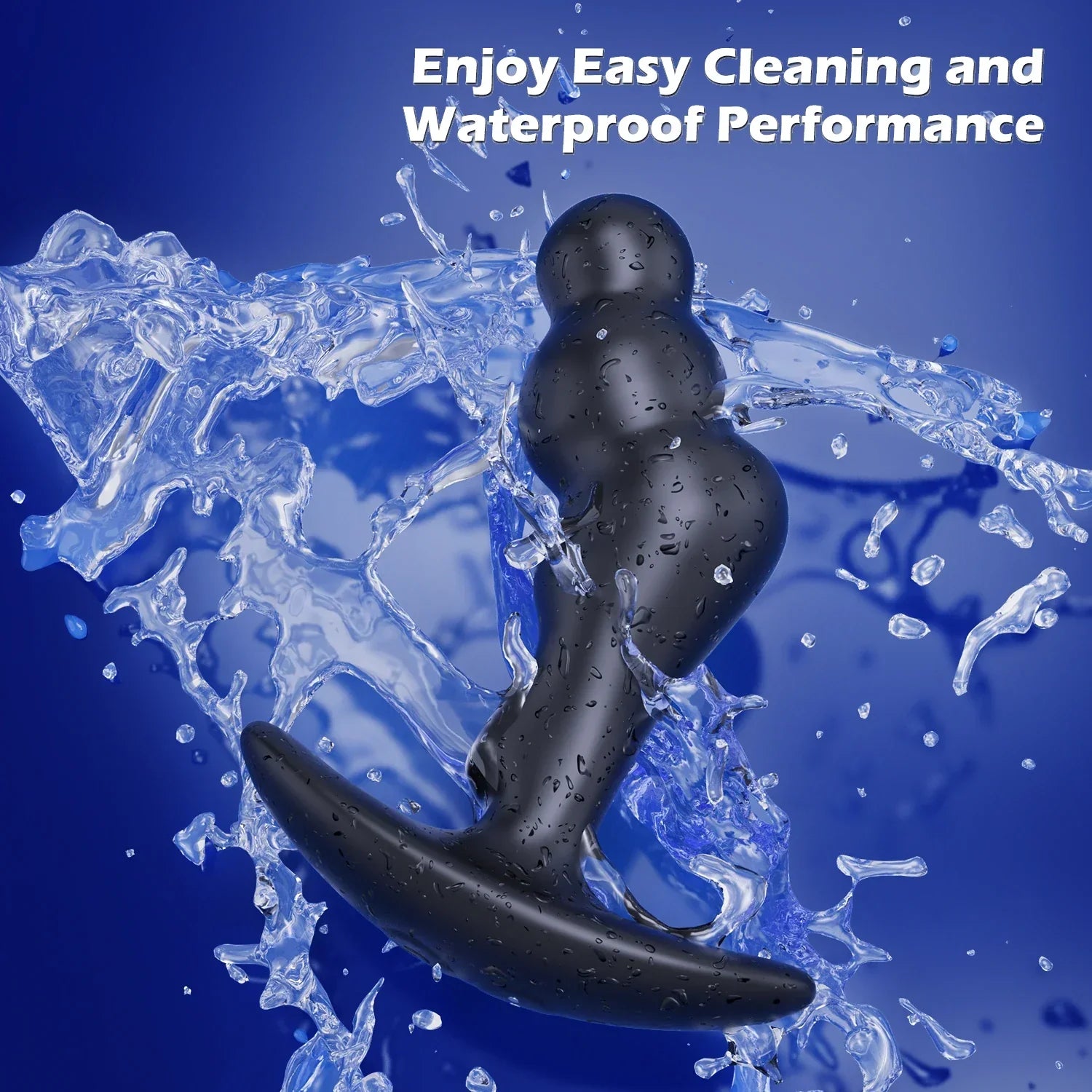 Waterproof Anal Plug Vibrator with Prostate & G-Spot Stimulation for Men