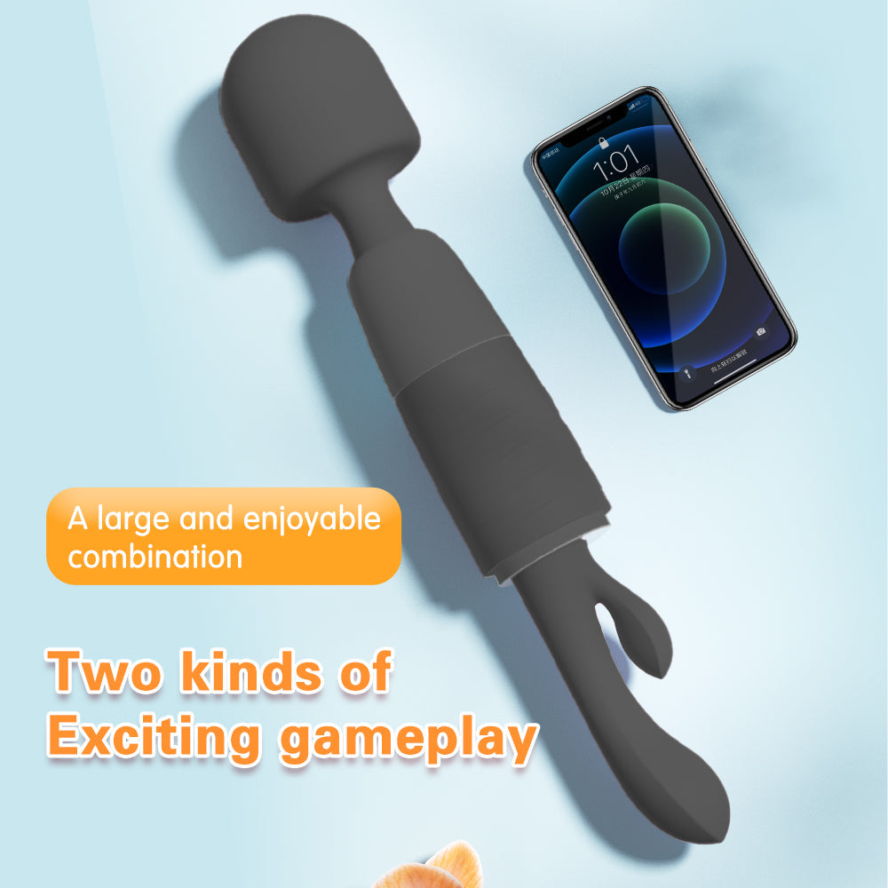 Wand Vibrator with Rabbit Vibration