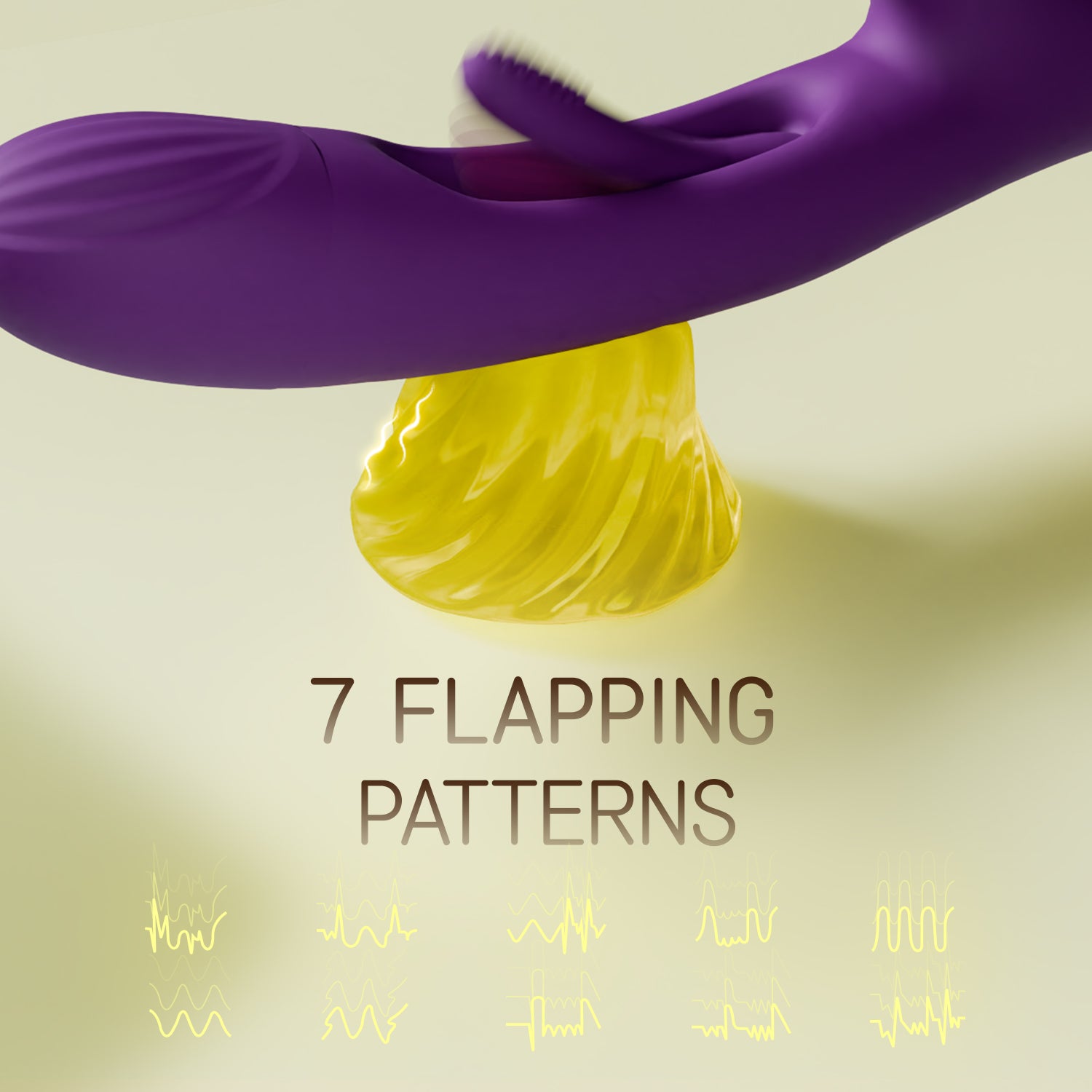 3 in 1 G Spot Vibrators with 7 Tapping, 7 Vibrating & 7 Flapping Patterns