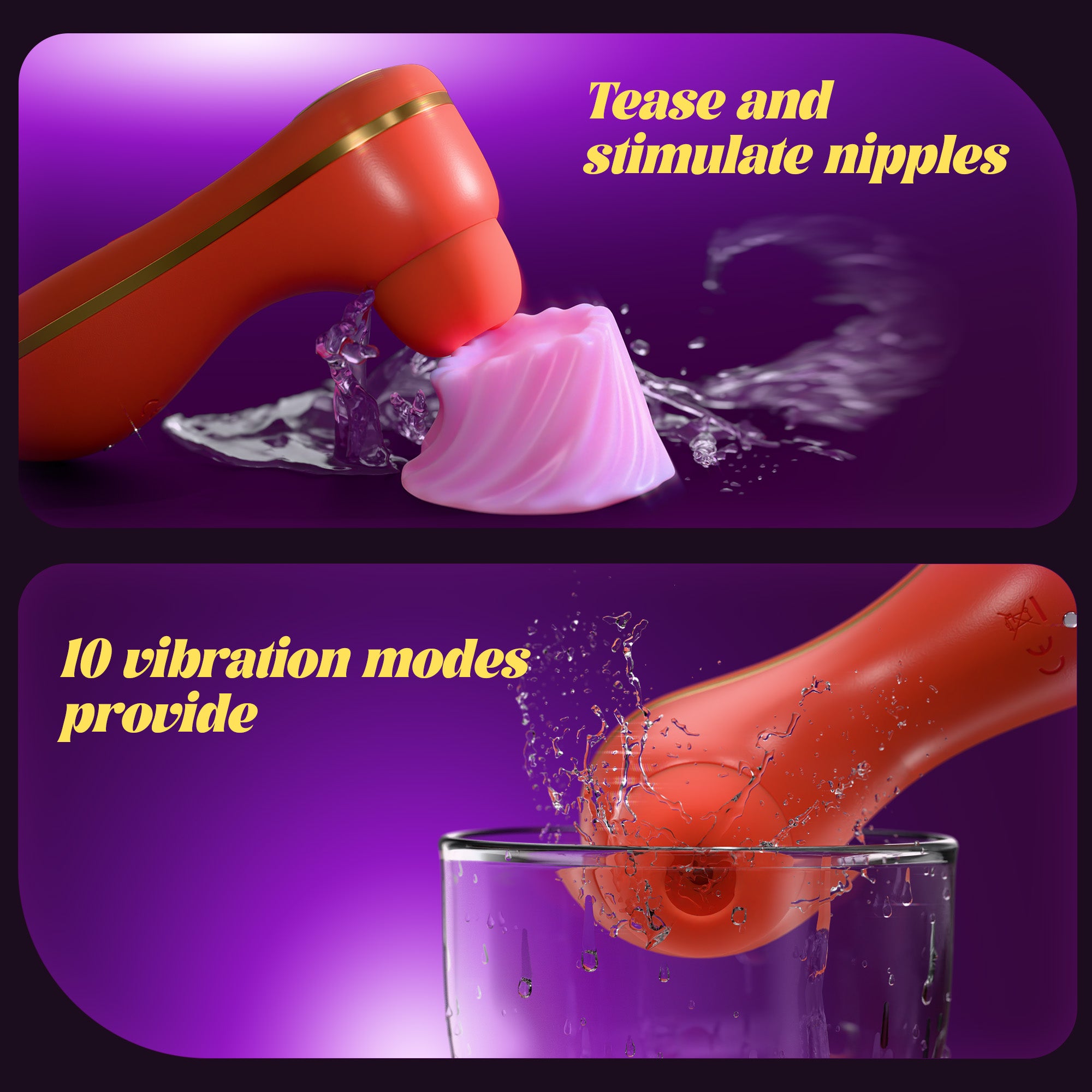 Thrusing Vibrator with 7 Suction & 3 Vibrating Modes Adult Toys