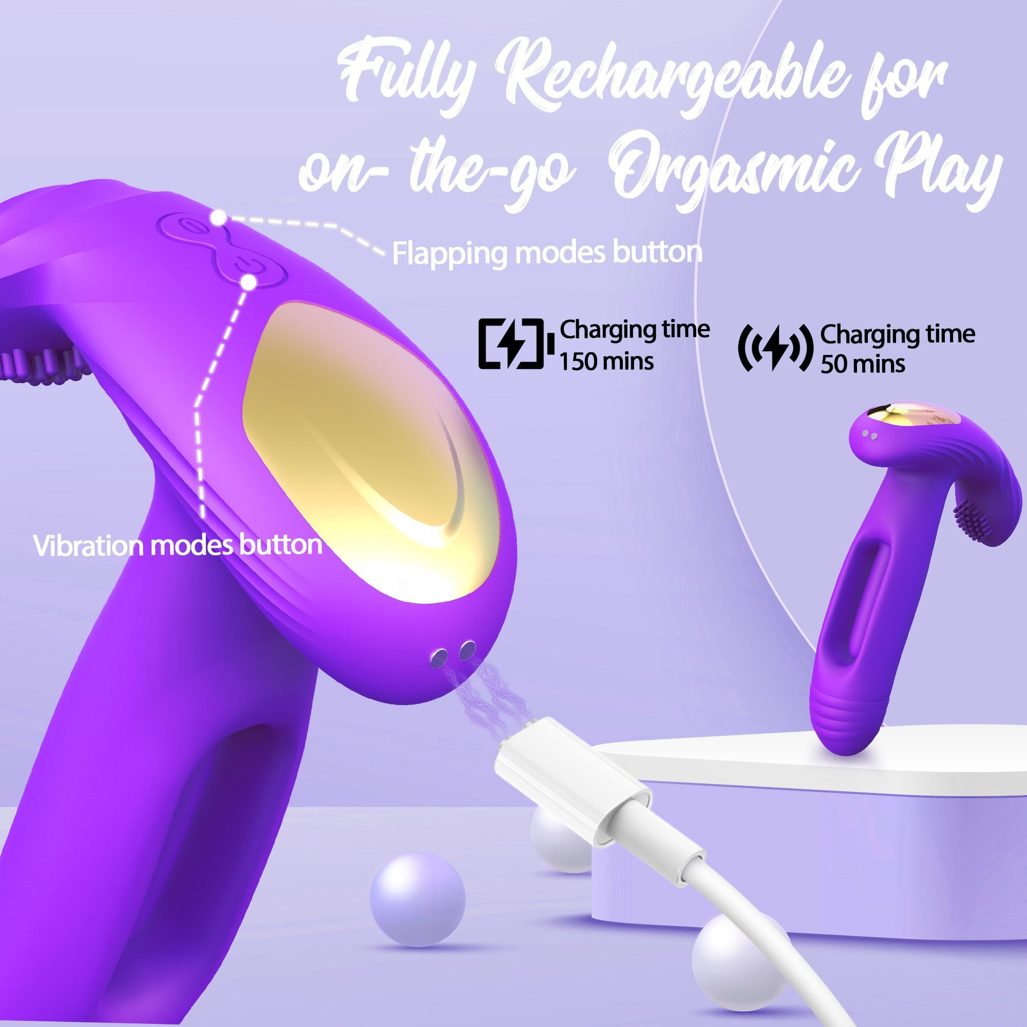 PulseBliss - G Spot Vibrator with Flapping & Vibrating Modes