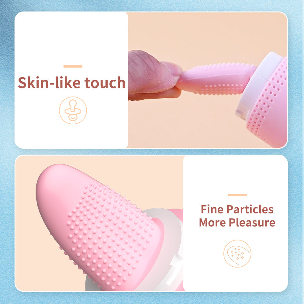 Wand Vibrator with Licking Tongue & Vibrating Head