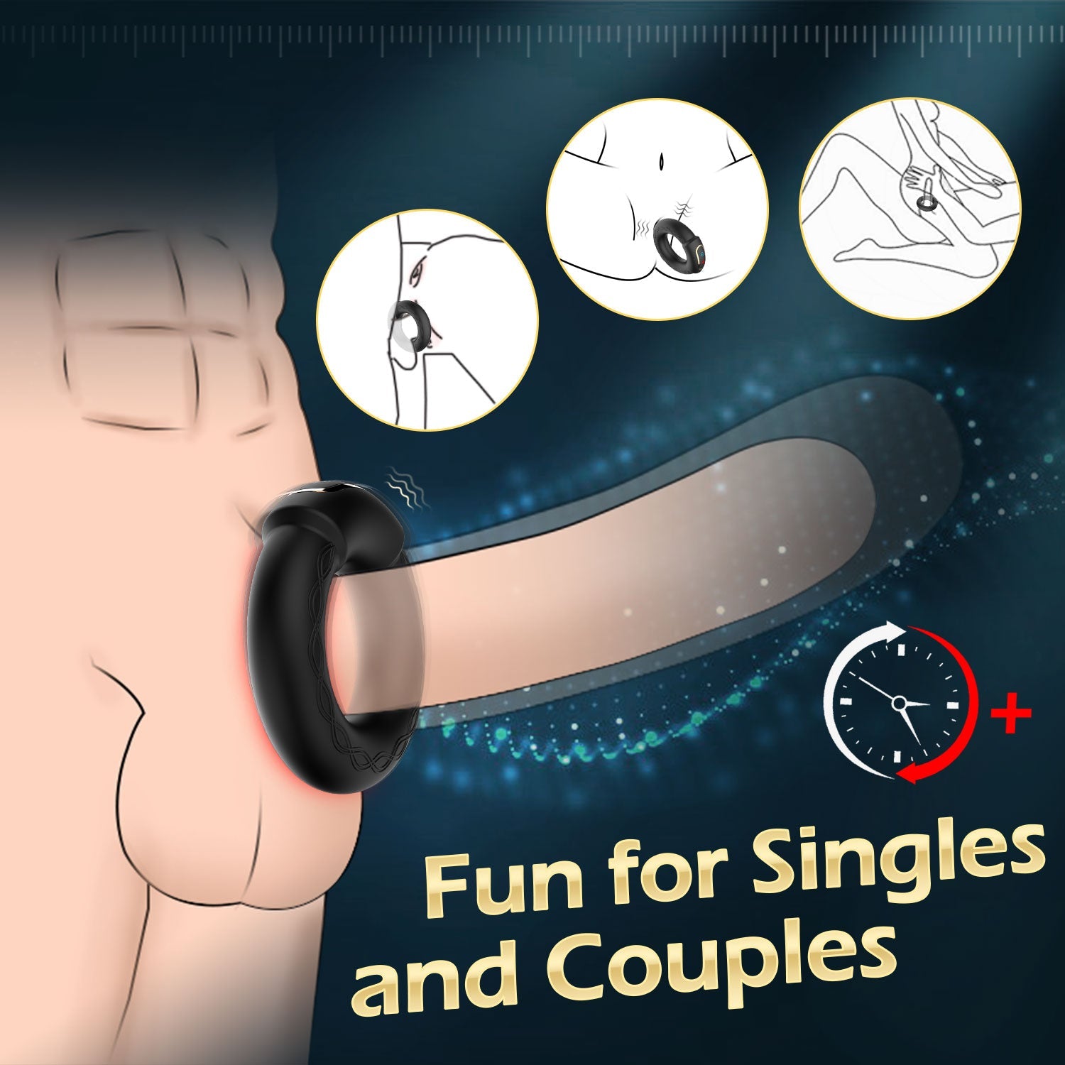 penis ring mit vibrator Pretty Love Bloody Mary - Rabbit-Vibrator mit Klitoris-Stimulation main image 1