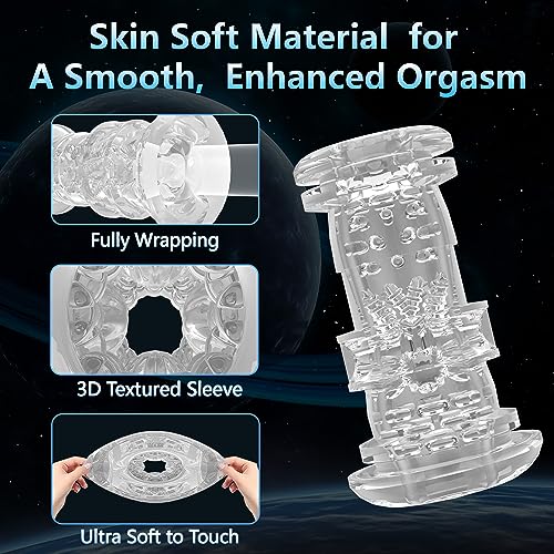 KERERO Automatic Male Masturbator Sex Toy with 9 Thrusting & Vibration Settings