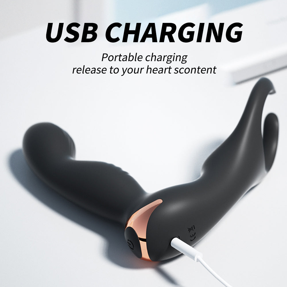 Prostate Massager with Dual Vibrations