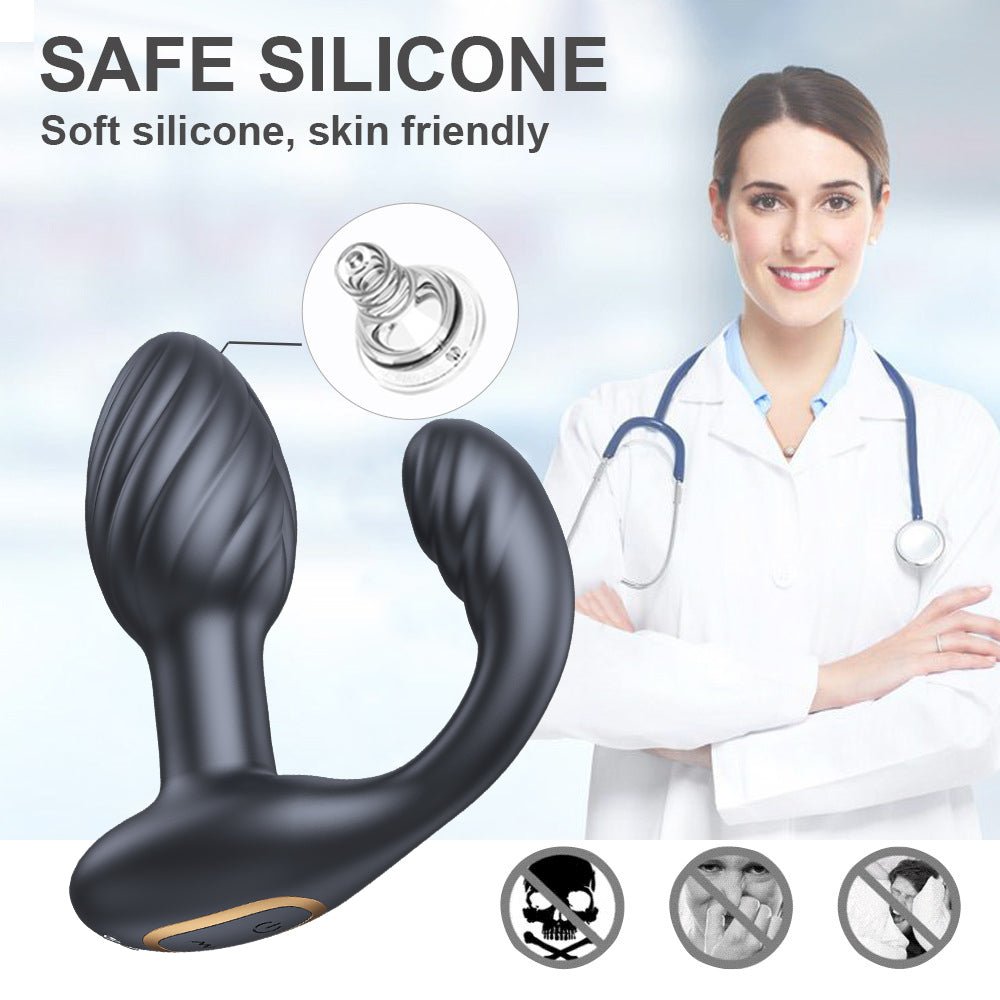 Vibrating Butt Plug with Rotation