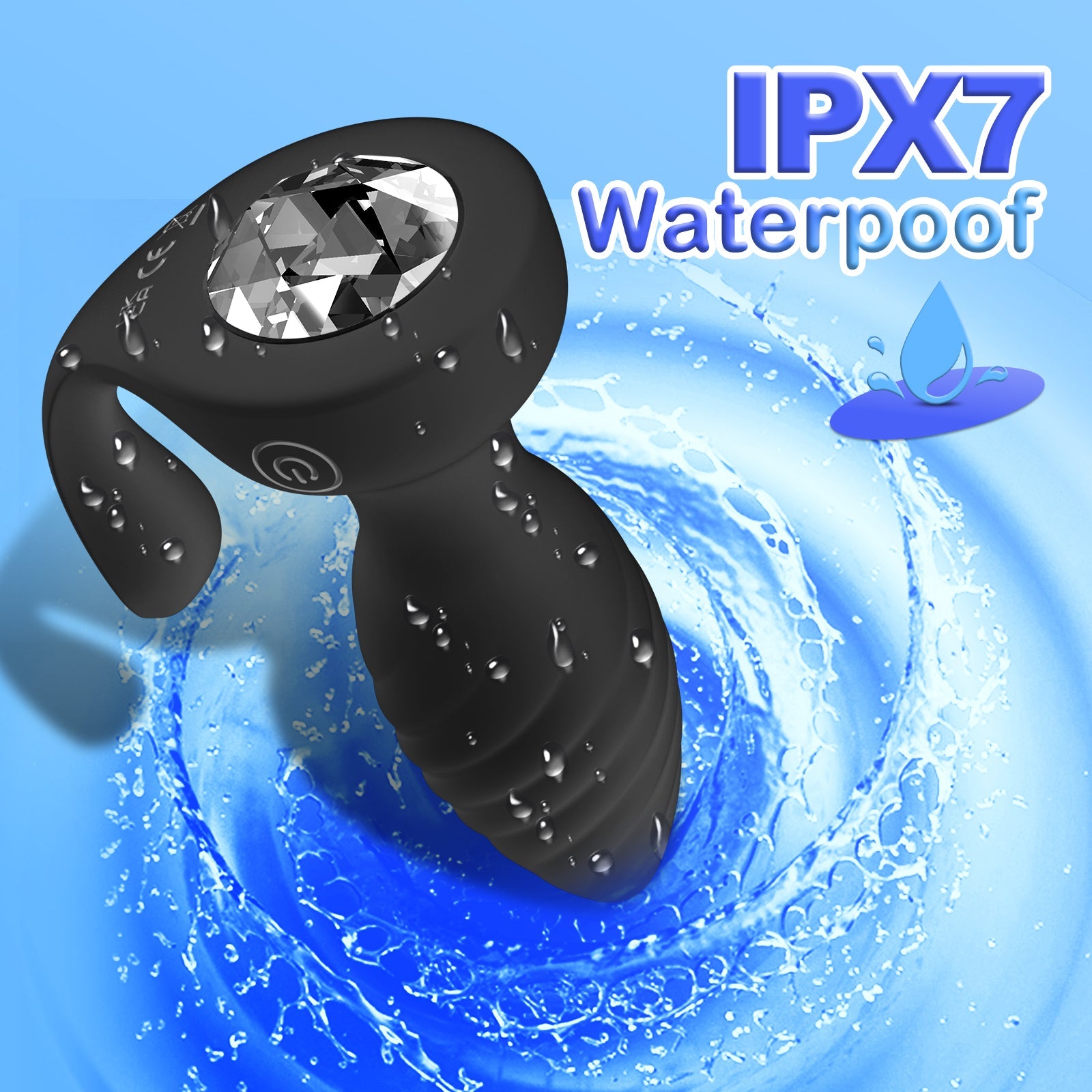 Vibrating Anal Plug with Dual Motor
