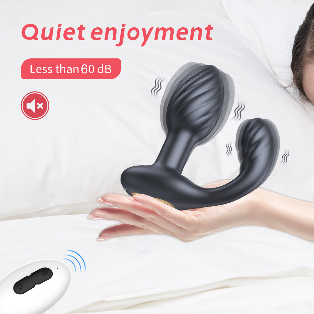 Vibrating Butt Plug with Rotation