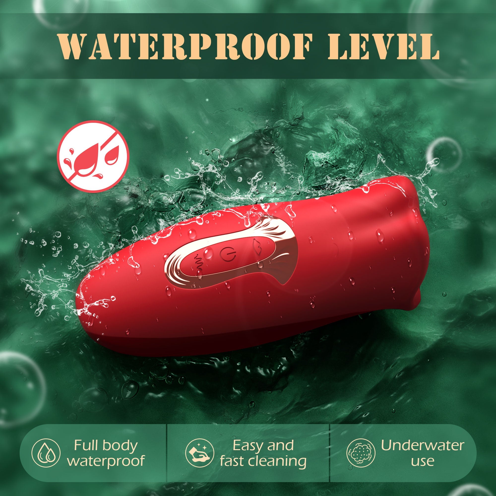Rose Toys Vibrator Sex for Women with 10 Vibration Modes and 10 French Kissing Modes