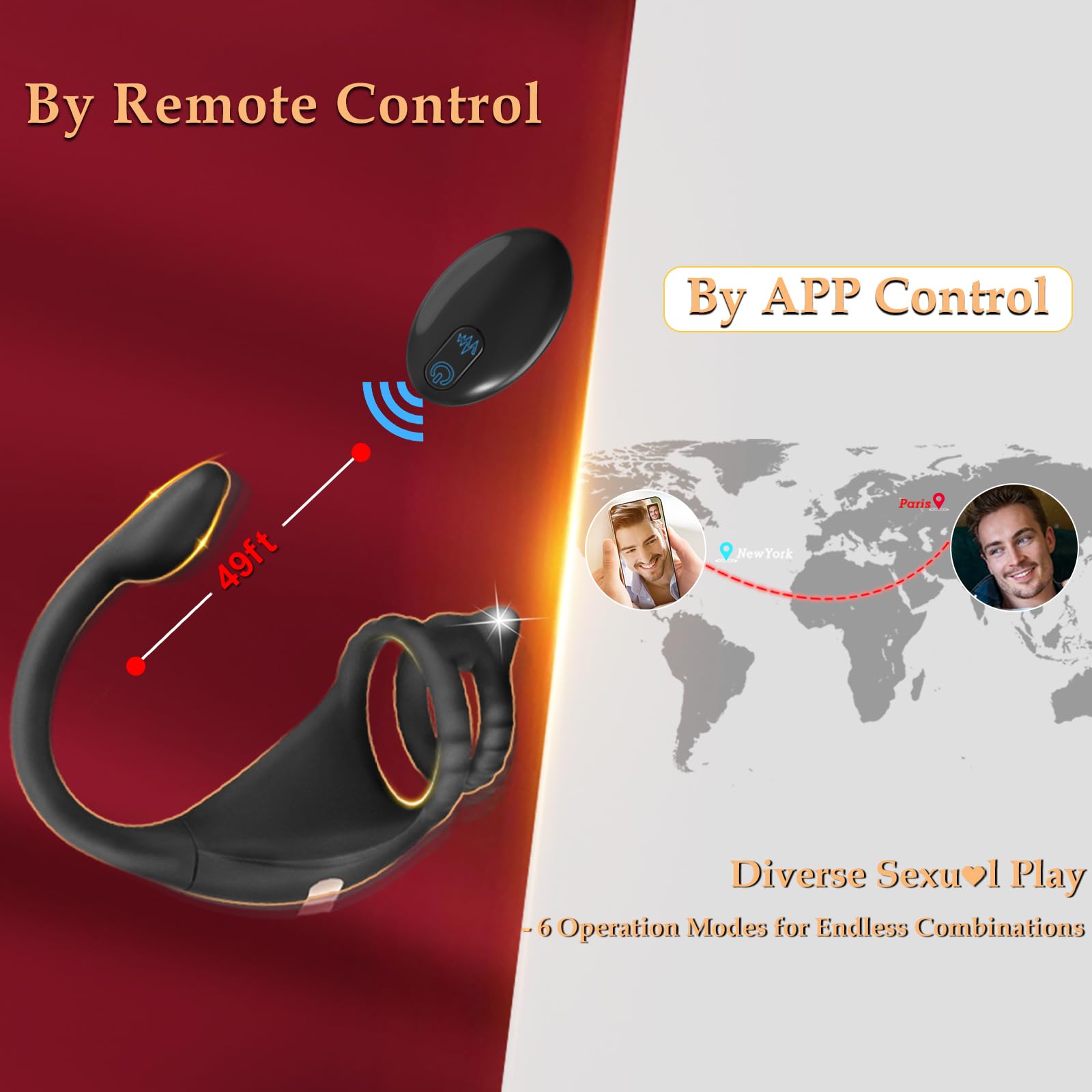 Vibrating Penis Ring with Dual Stimulation