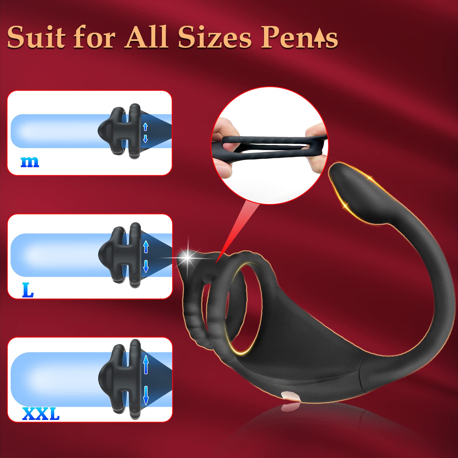 Vibrating Penis Ring with Dual Stimulation