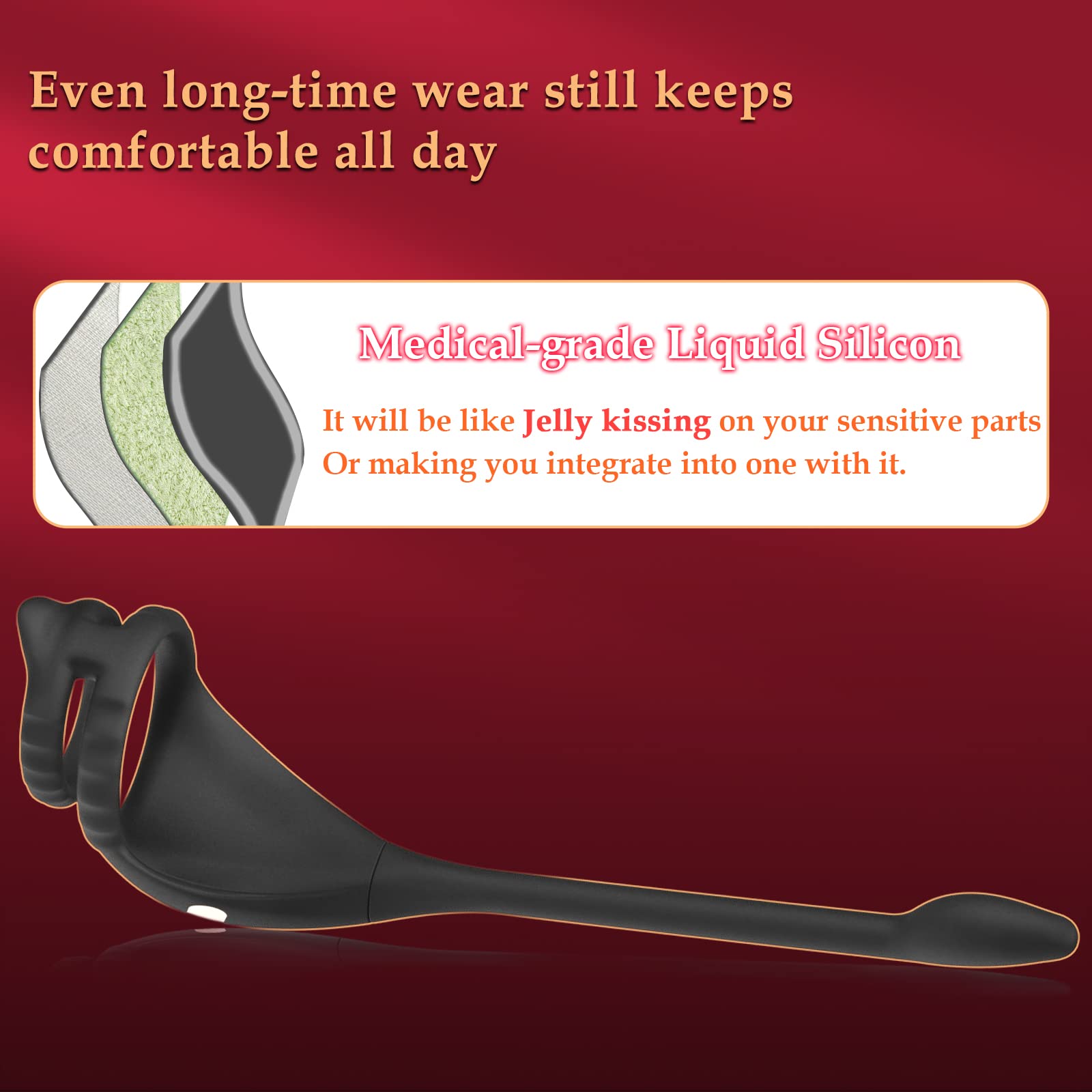 Vibrating Penis Ring with Dual Stimulation