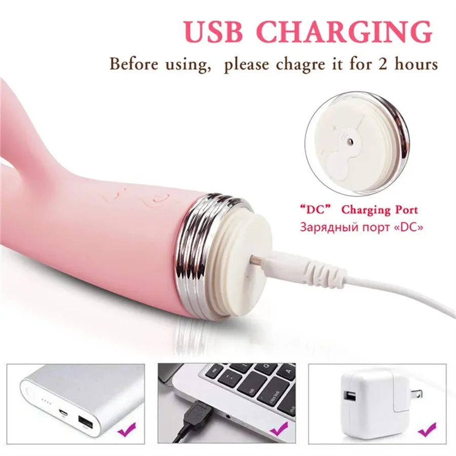 Dual sensation vibrator unlocking hidden G-spot and clitoral ecstasy