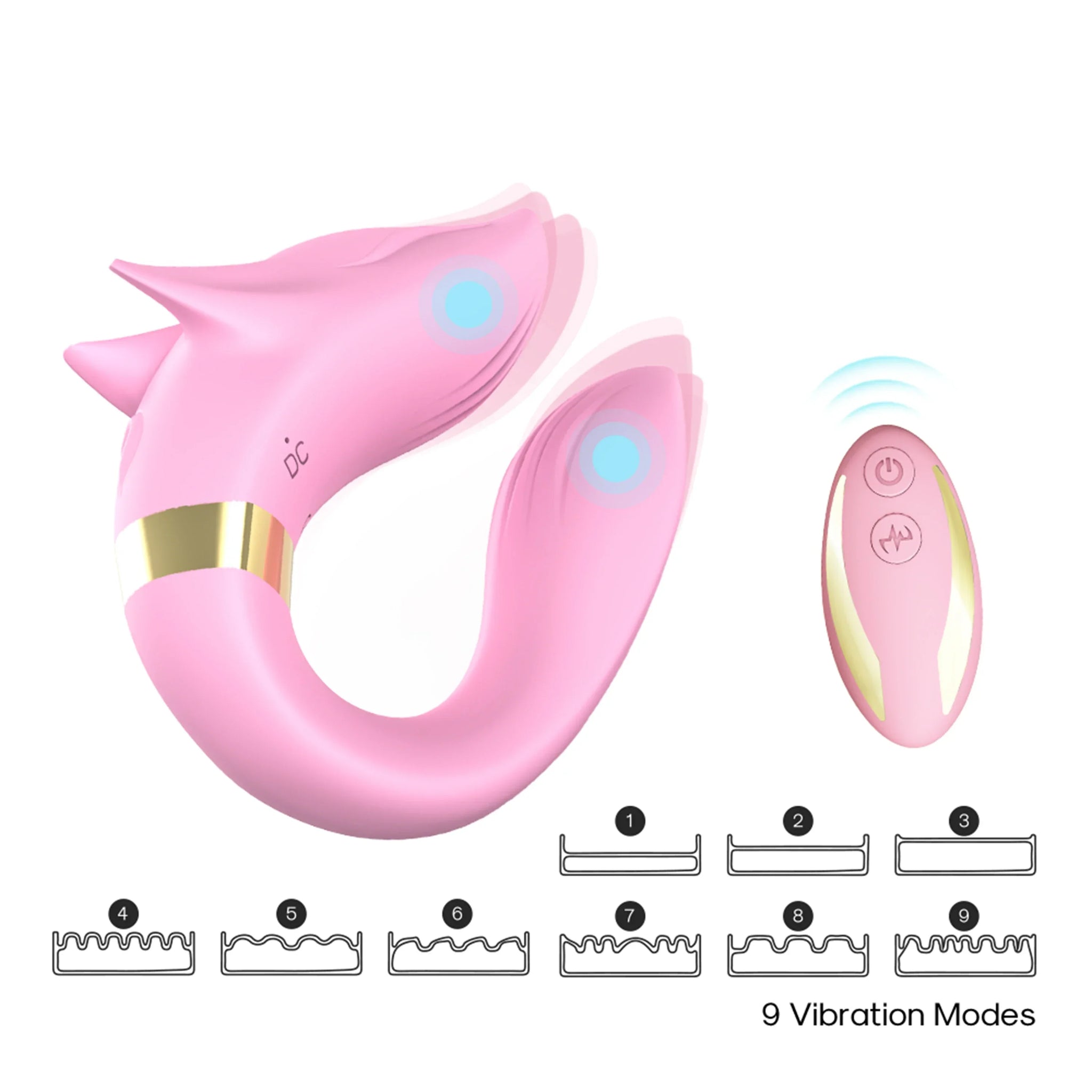 Couple's Vibrator Massaging G Spot and Clitoris for Ultimate Pleasure