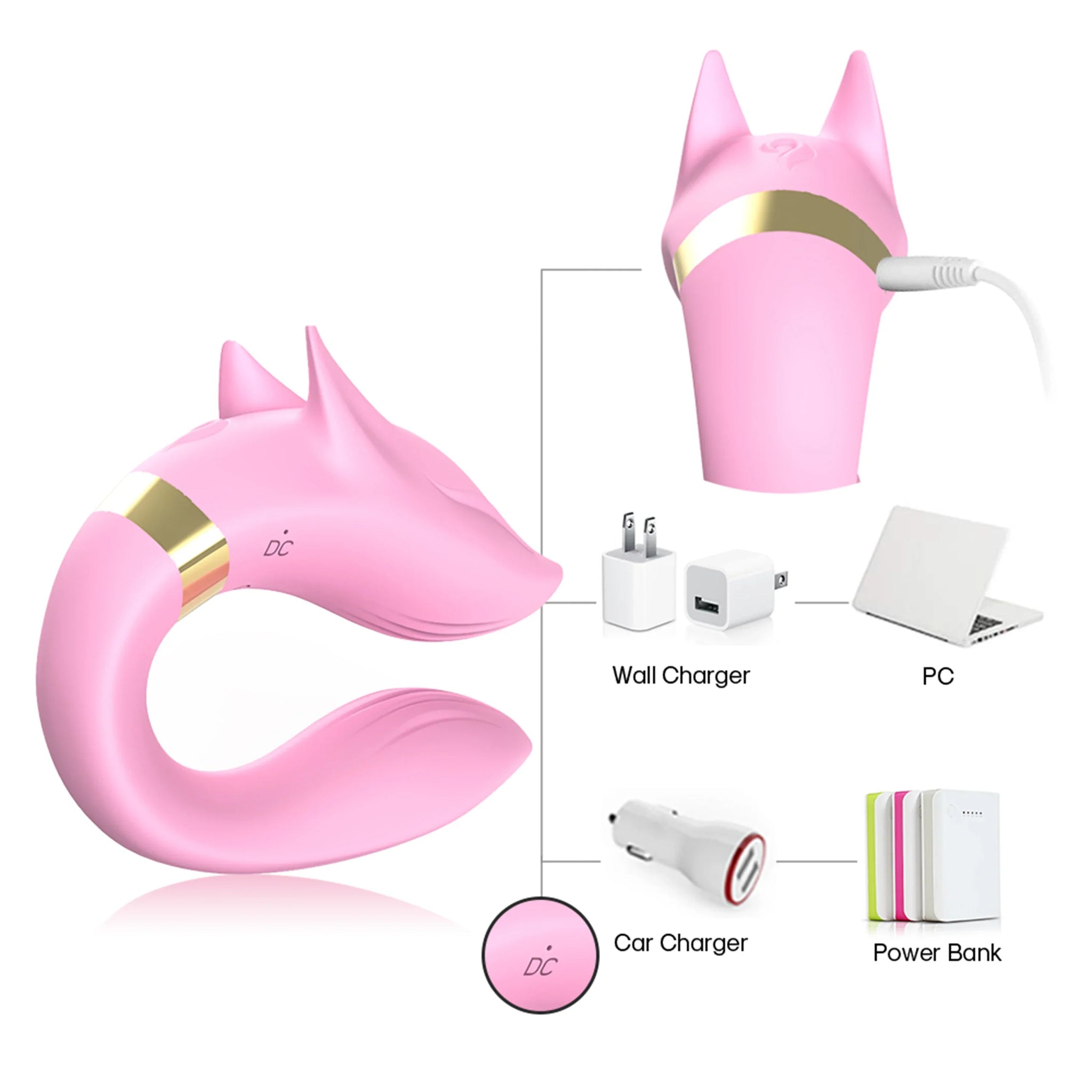 Couple's Vibrator Massaging G Spot and Clitoris for Ultimate Pleasure