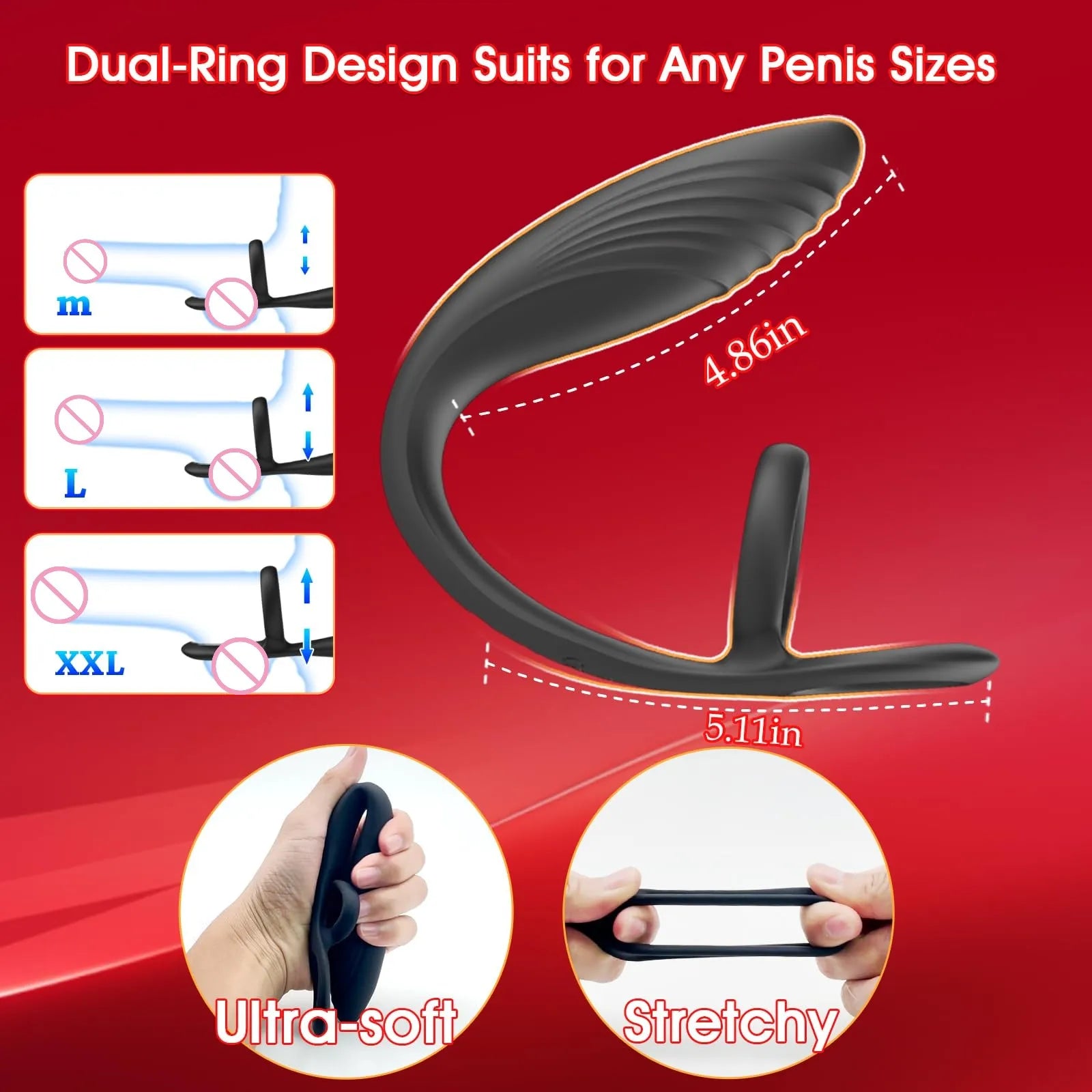 Wearable Taint Stimulator & Prostate Vibrator with Cock Ring