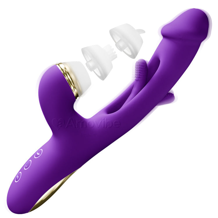 KERERO Female Sex Toys Dildo Vibrators with 7 Vibrating & Flapping Pat KERERO Female Sex Toys Dildo Vibrators with 7 Vibrating & Flapping Pat