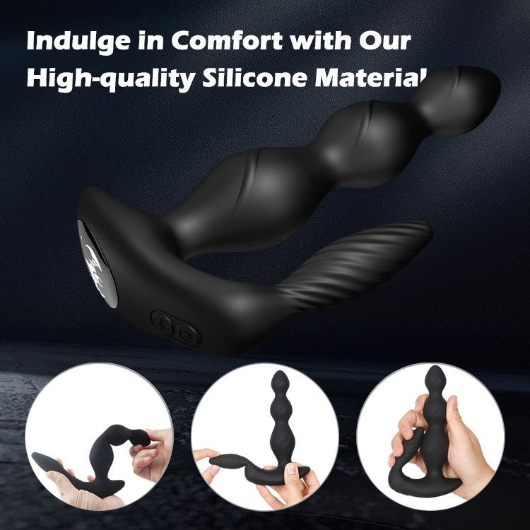Vibrating Butt Plug with 3 Motors