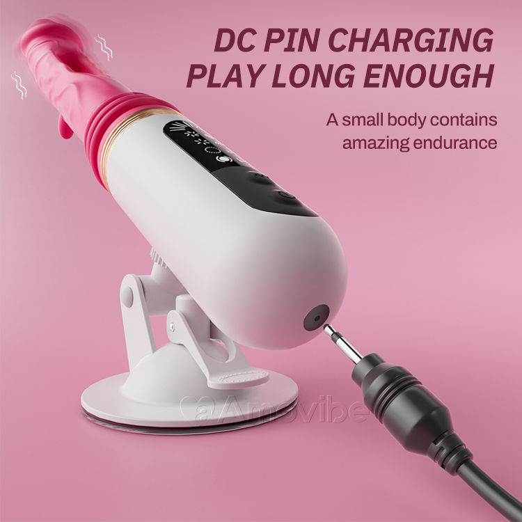 Thrusting Dildo Vibrator with Flapping & Vibrating Patterns（Suction Base Included）
