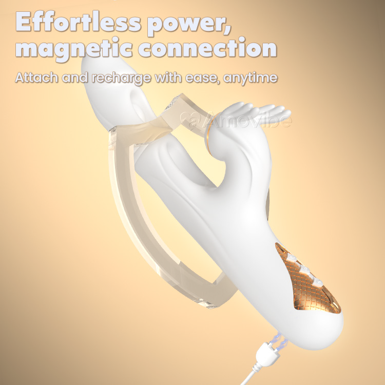 Dual Vibration & Suction with Warming Sensation for Ultimate G-Spot Vibrator Pleasure