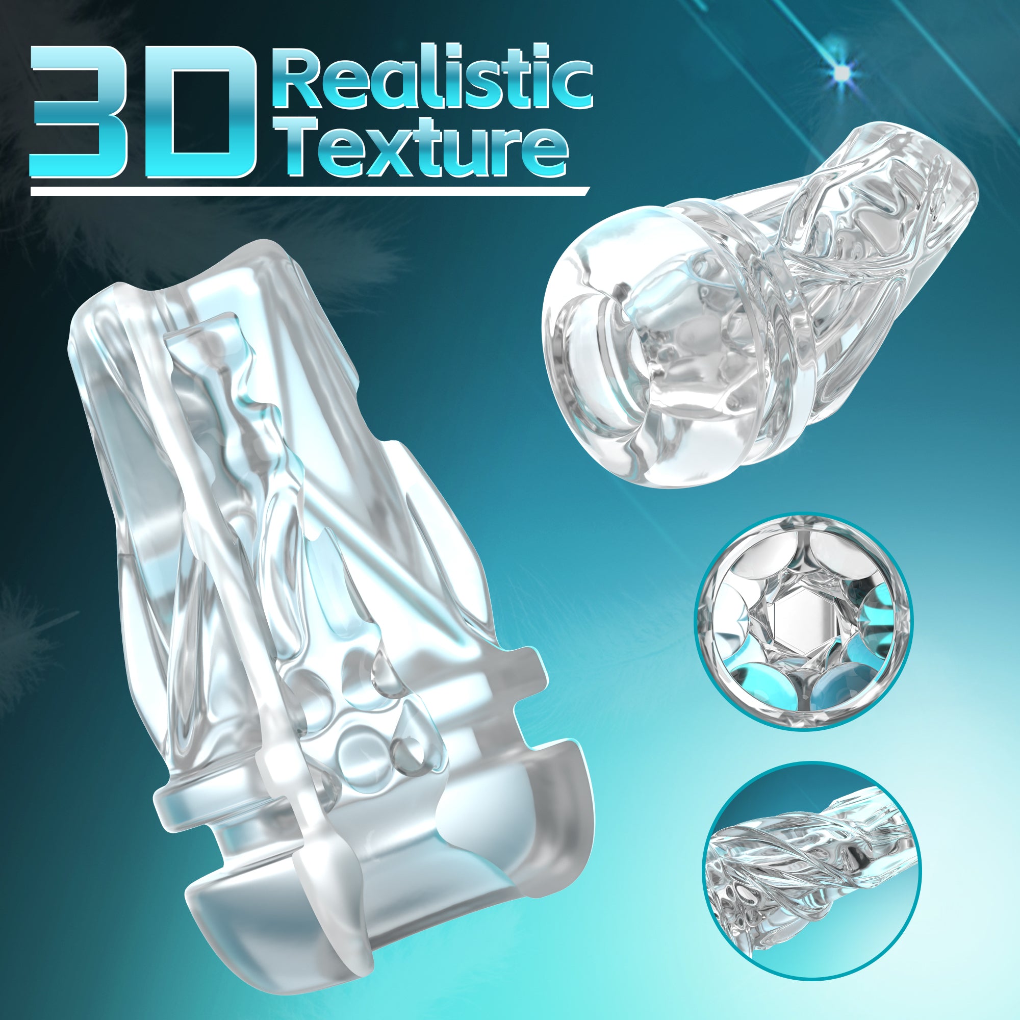 KERERO Male Masturbator Sex Toys for Men, Male Sex Toys with 10 Suckin
