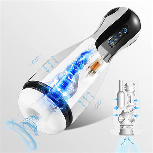 GoodNight - Sucking Male Masturbator with Airbag Massaging,  Suction & Vibration