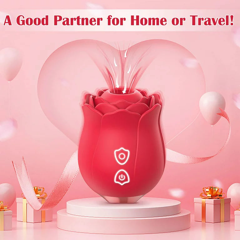 KERERO Rose Toy with 9 Tapping Modes, Waterproof Sex Toys for Women
