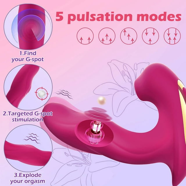 PoshGaze - G Spot Vibrator with Tapping, Vibration & Sucking