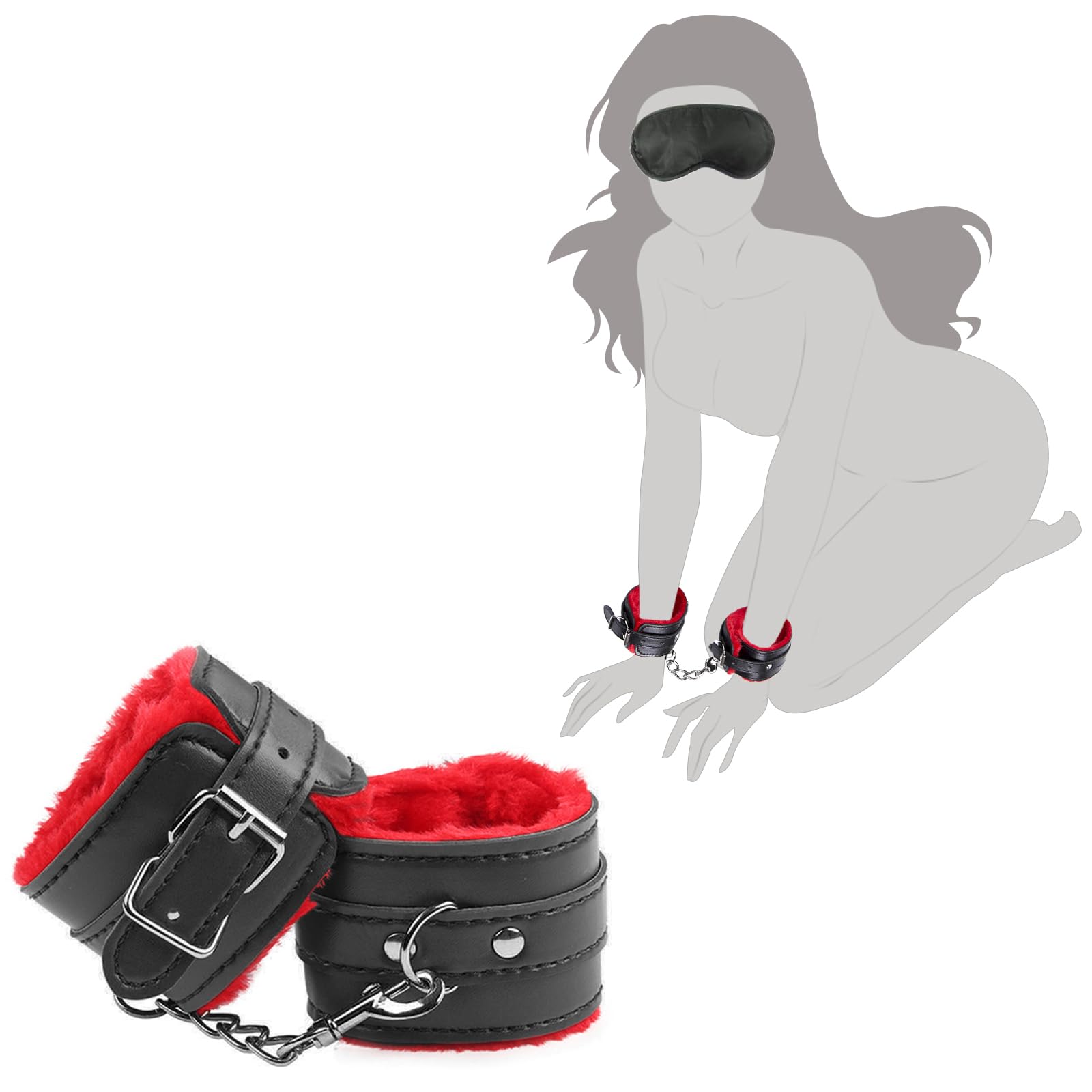 Complete BDSM Set for Sensory Control and Restraint