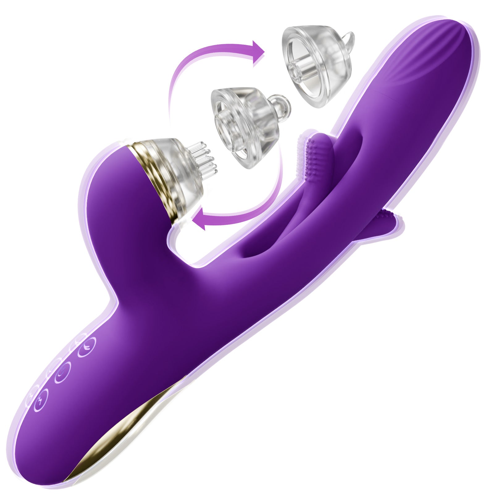 KERERO Female Sex Toys Dildo Vibrators with 7 Vibrating & Flapping Pat KERERO Female Sex Toys Dildo Vibrators with 7 Vibrating & Flapping Pat