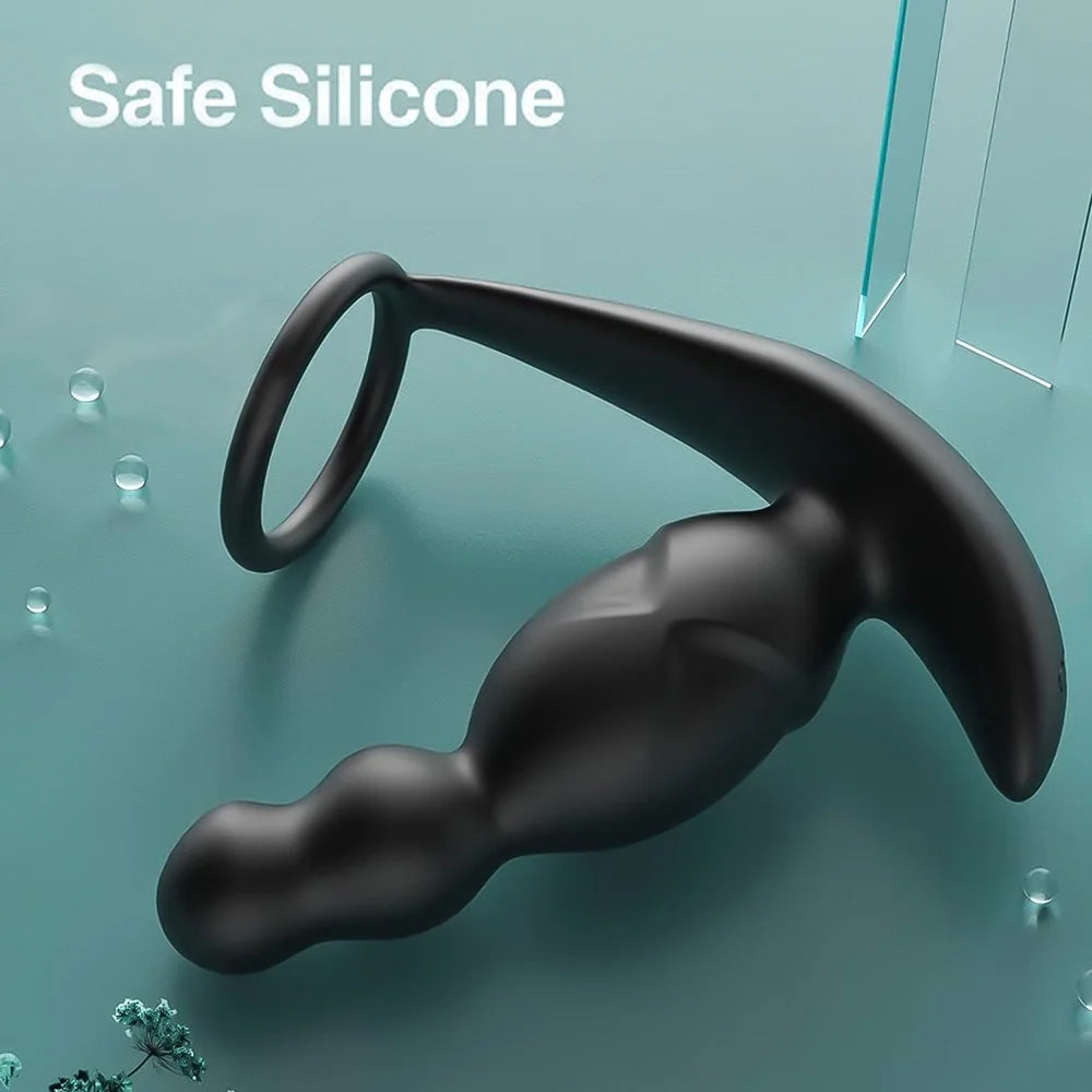 5 in 1 360° Rotating Anal Adult Toys with 4 Anal Plug Beads